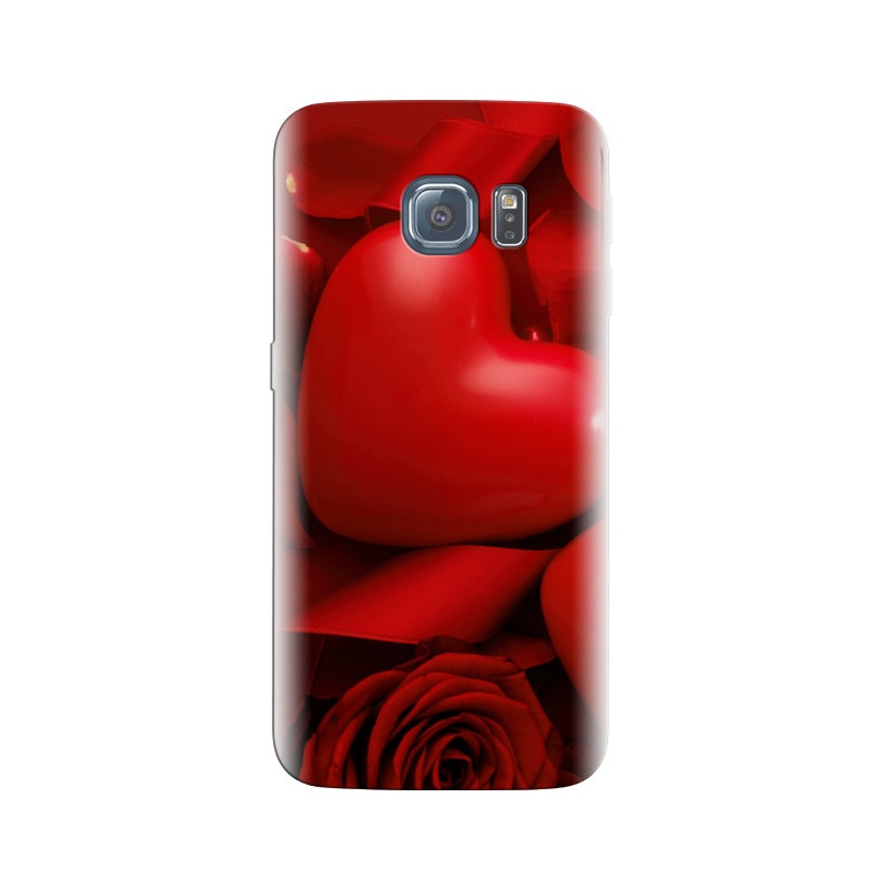 Husa Samsung S6 Edge Happy Rose Day Rose And Heart