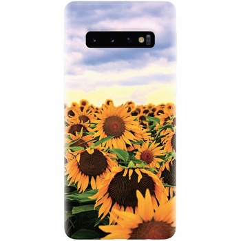 Husa silicon pentru Samsung Galaxy S10, Sunflowers Husa silicon pentru Samsung Galaxy S10, Sunflowers