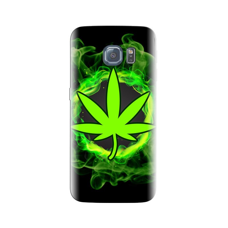 Husa Samsung S6 Edge GreenFlames