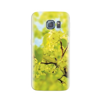 Husa Samsung S6 Green Flower With Leaf Hd Husa Samsung S6 Green Flower With Leaf Hd