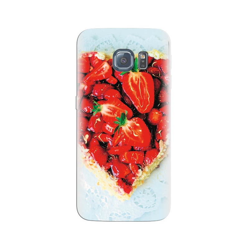 Husa Samsung S6 Heart Cake With Strawberries Hd Pics