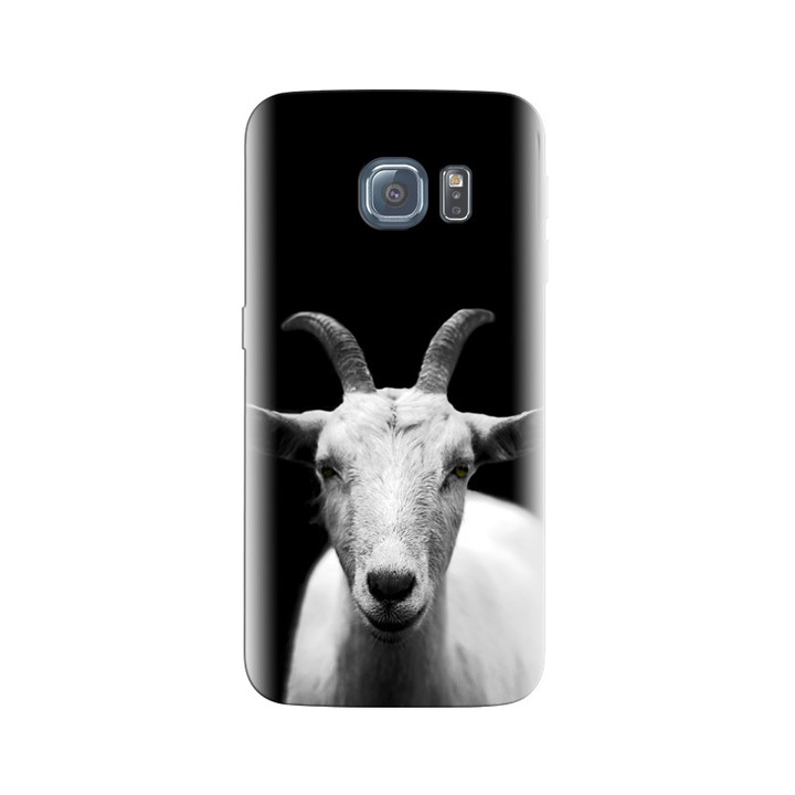 Husa din silicon compatibila cu Samsung Galaxy S6 - model Grey Goat