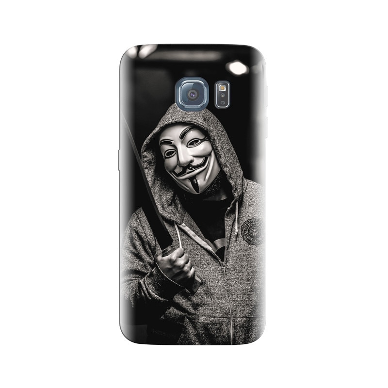 Husa Samsung S6 Men Cartoon Face Computer Hacker Style