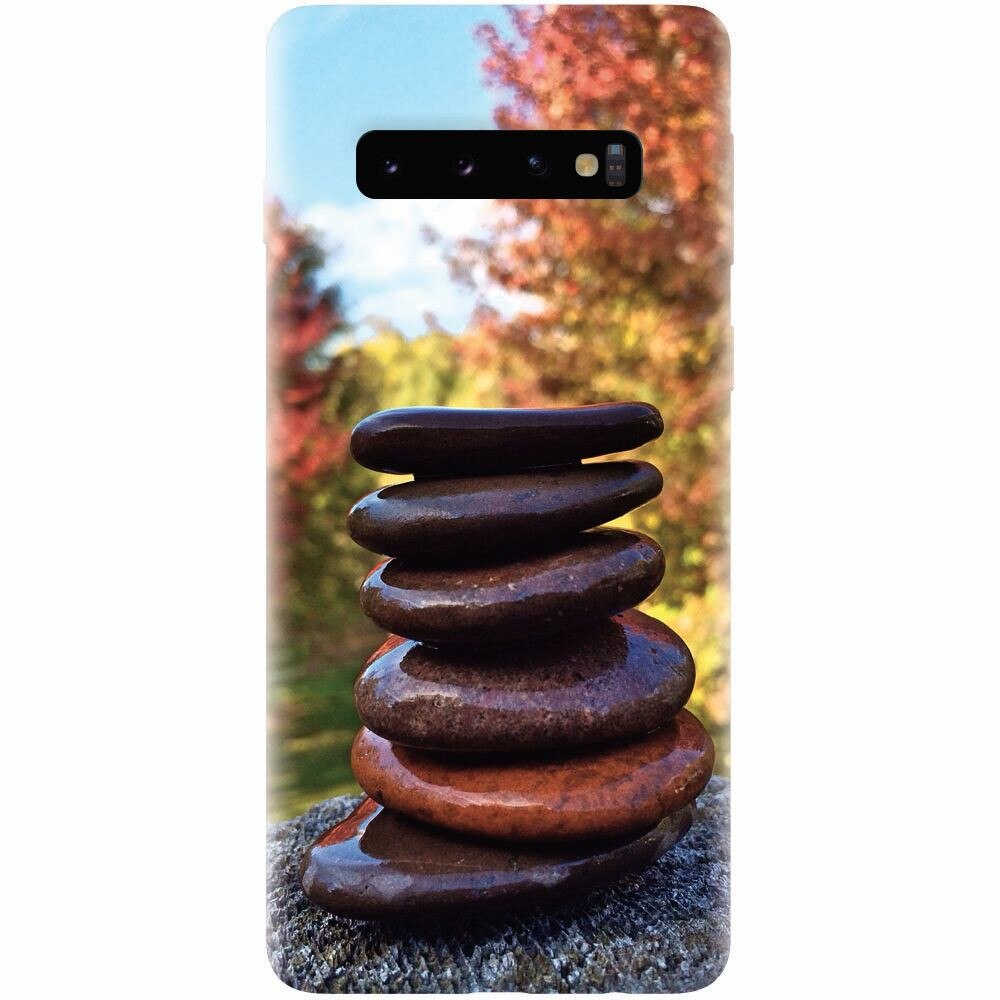Husa silicon pentru Samsung Galaxy S10, Stacking Stones