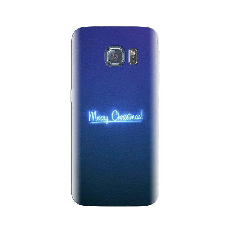 Husa Samsung S7 Merry Christmas Neon Blue Light