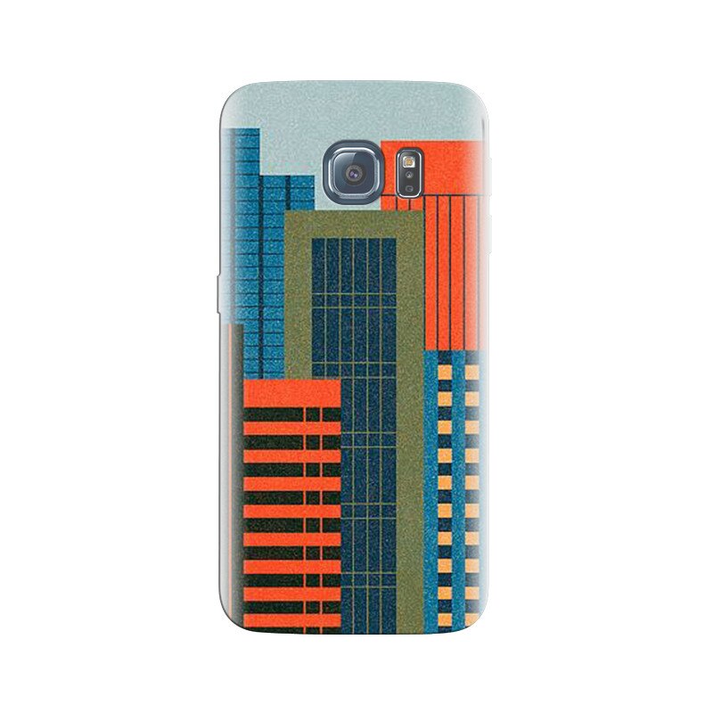 Husa Samsung S7 Minimalist City Buildings Drawing