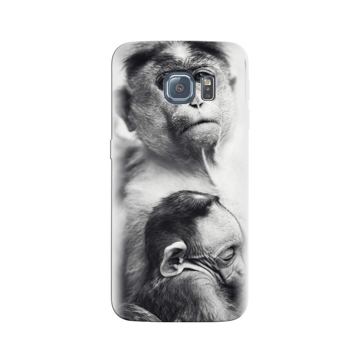 Szilikon tok kompatibilis a Samsung Galaxy S7 Edge - Monkey Momma modellel
