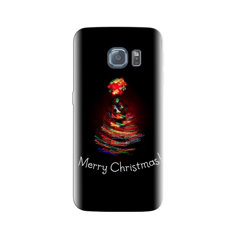 Husa Samsung S6 Merry Christmas Light Painting Tree