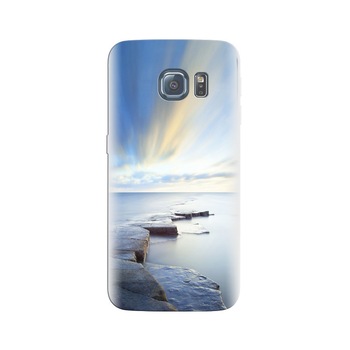 Husa Samsung S7 Edge Rock Road Wonderful Blue Sky Husa Samsung S7 Edge Rock Road Wonderful Blue Sky