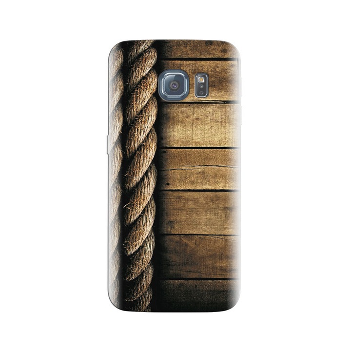 Силиконов калъф, съвместим с модел Samsung Galaxy S6 Edge - Ropes With Woods High Quality