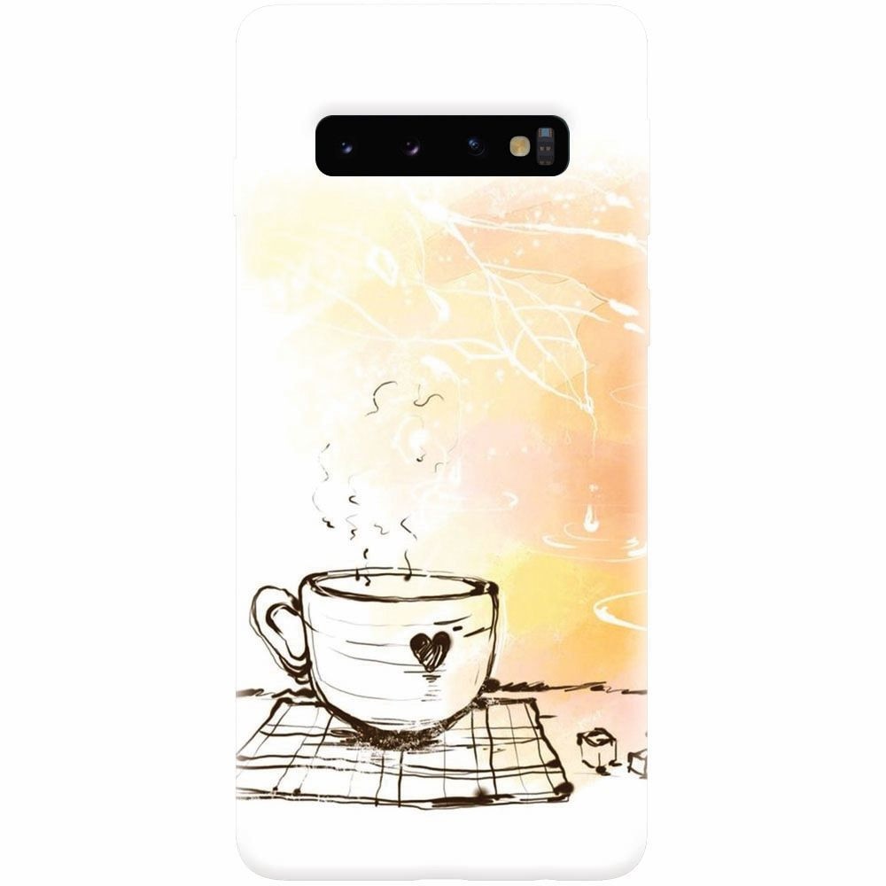 Husa silicon pentru Samsung Galaxy S10 Plus, Coffe Love