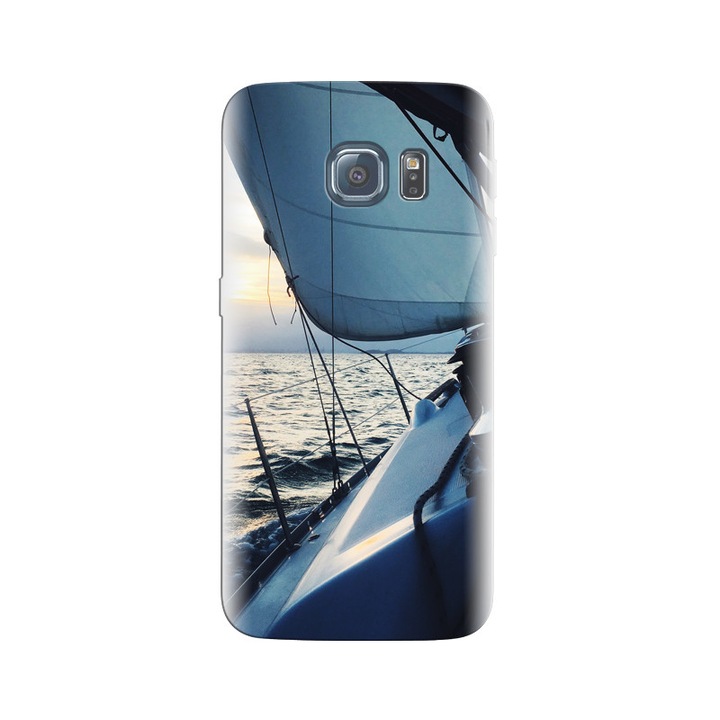 Husa din silicon compatibila cu Samsung Galaxy S7 - model Sailboat
