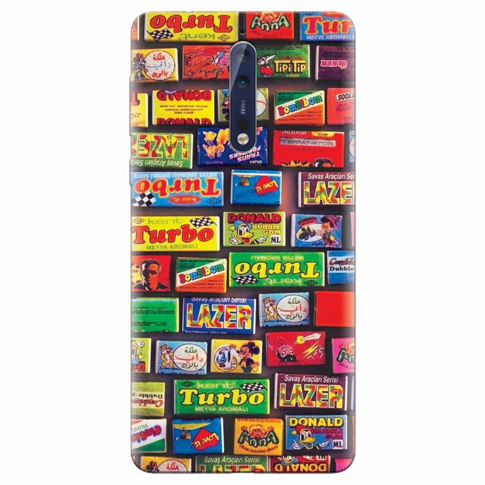 Husa silicon pentru Nokia 8, Chewing Gum Turbo