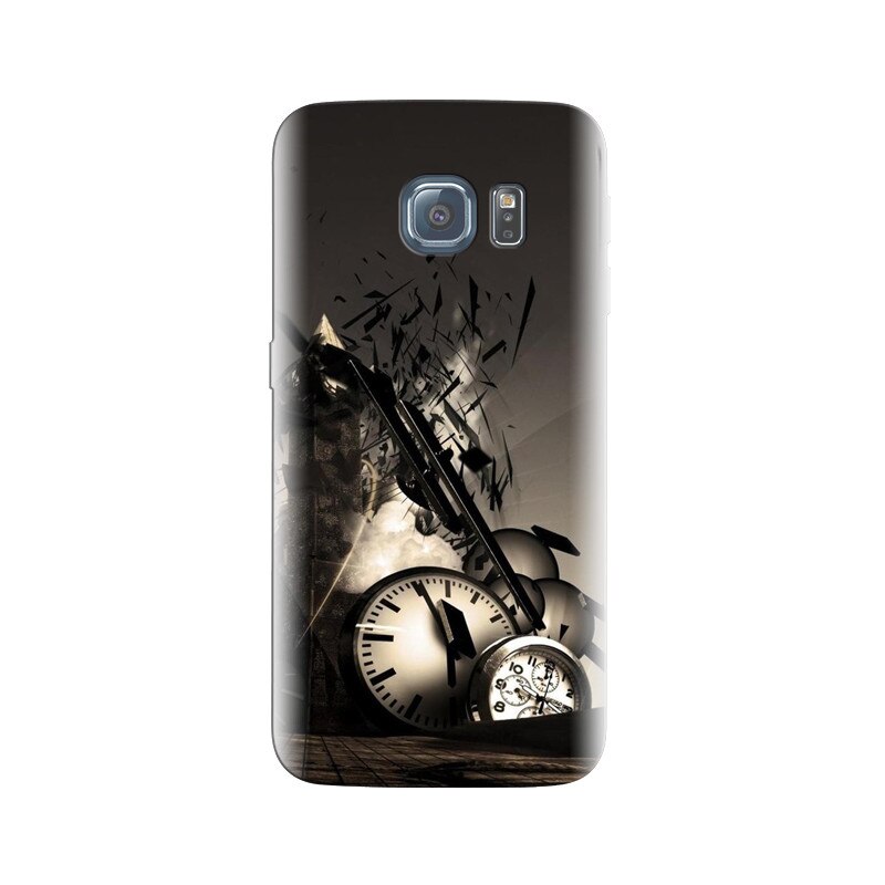 Husa Samsung S6 Edge Abstract Hd Shattered Clocks Town