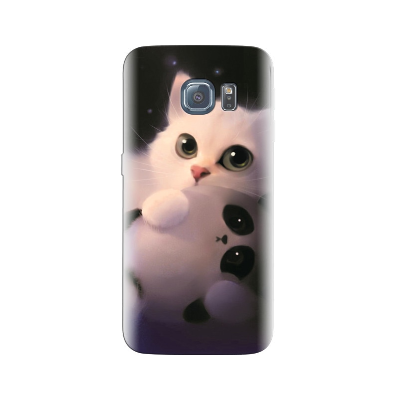 Husa Samsung S7 Edge Beautiful Art Of White Cat And Panda Hqs
