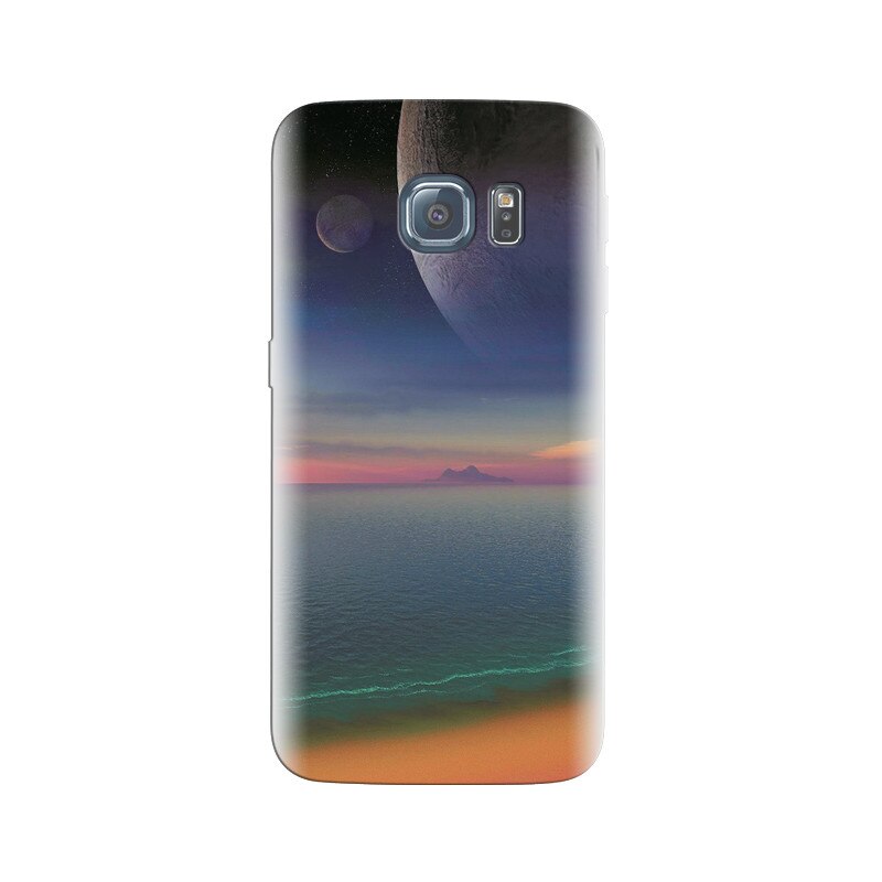 Husa Samsung S6 Edge Beautiful Animated Beach Hd