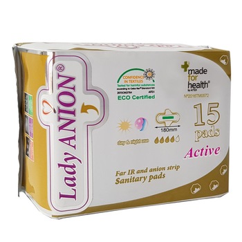 Absorbante Lady Anion Active 180mm, 15 buc Absorbante Lady Anion Active 180mm, 15 buc