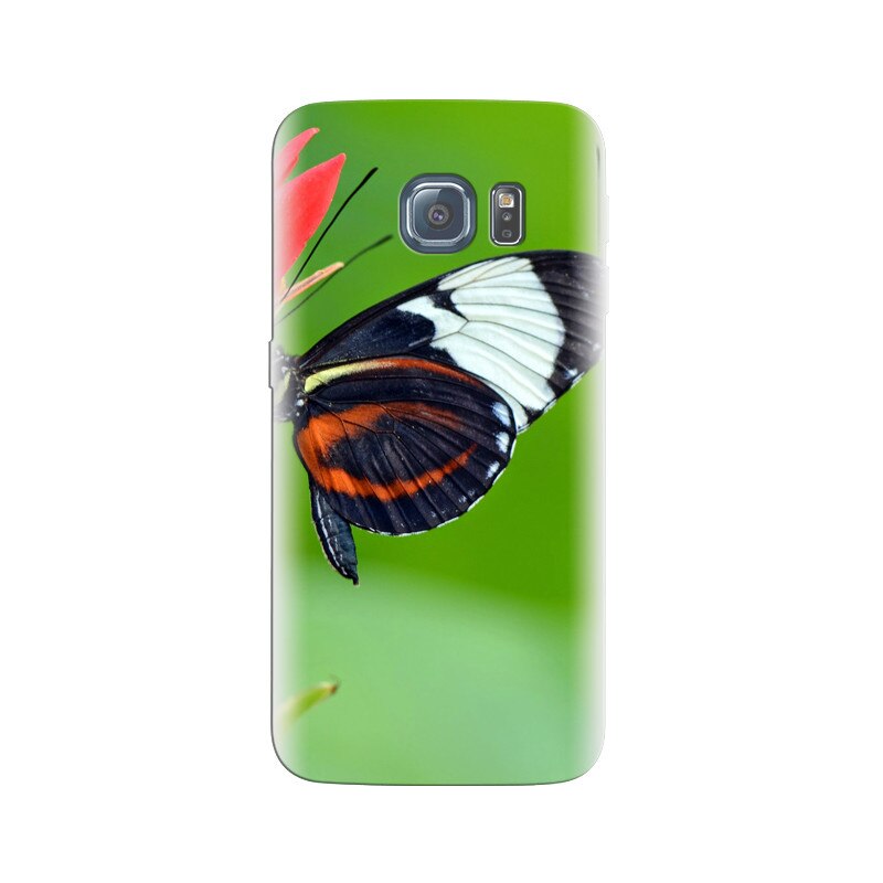Husa Samsung S6 Edge Beautiful Blck And White Butterflies