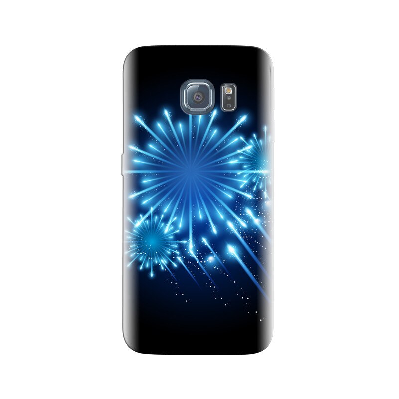 Husa Samsung S6 Blue Fireworks