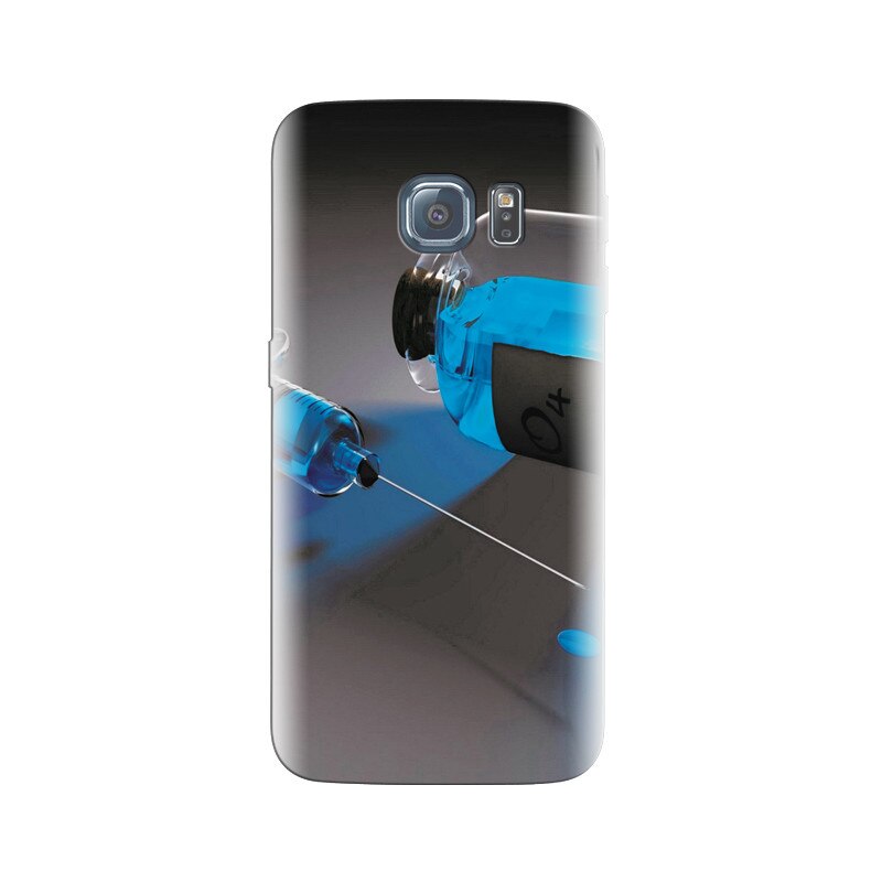 Husa Samsung S6 Blue Liquid Drug In Glass Bottle
