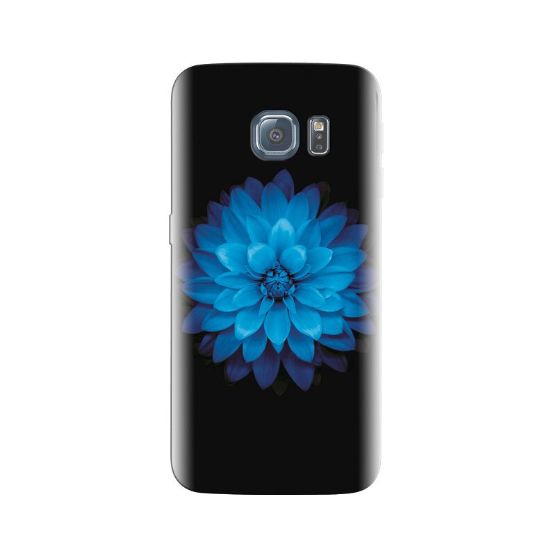 Husa Samsung S7 Blue Lotus Flower Black Backgrounds