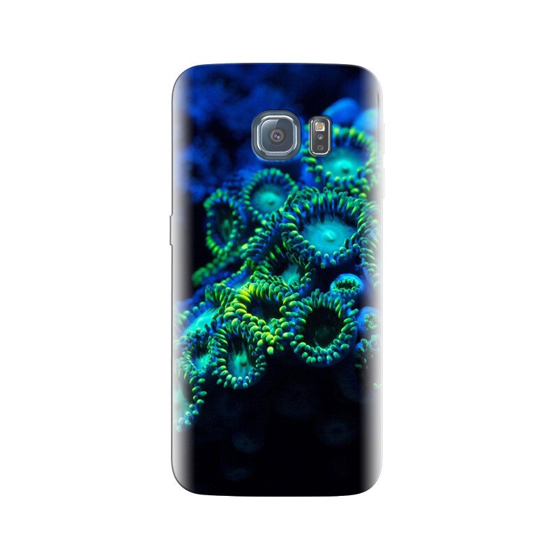 Husa Samsung S6 Edge Blue Underwater Zoanthids Coral Reef