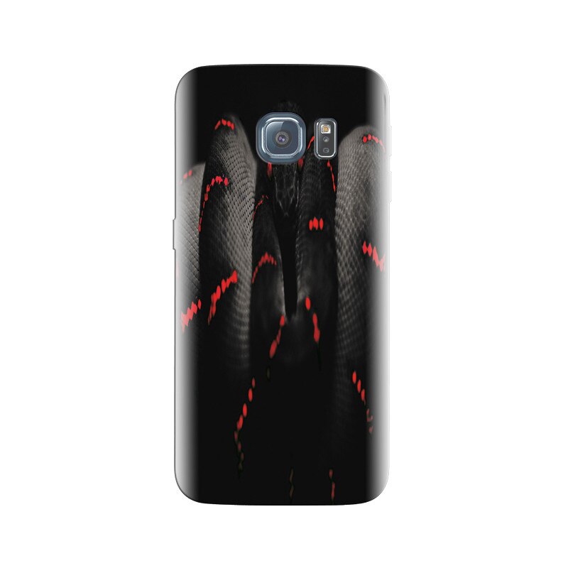Husa Samsung S6 Edge Black Snack With Red Dots