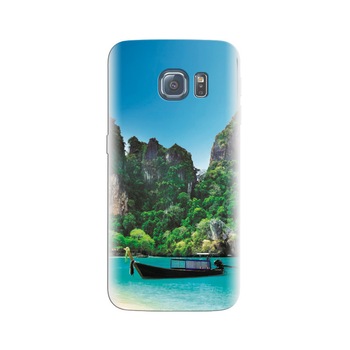 Husa Samsung S6 Edge Boat And Rocks In Thailand Husa Samsung S6 Edge Boat And Rocks In Thailand