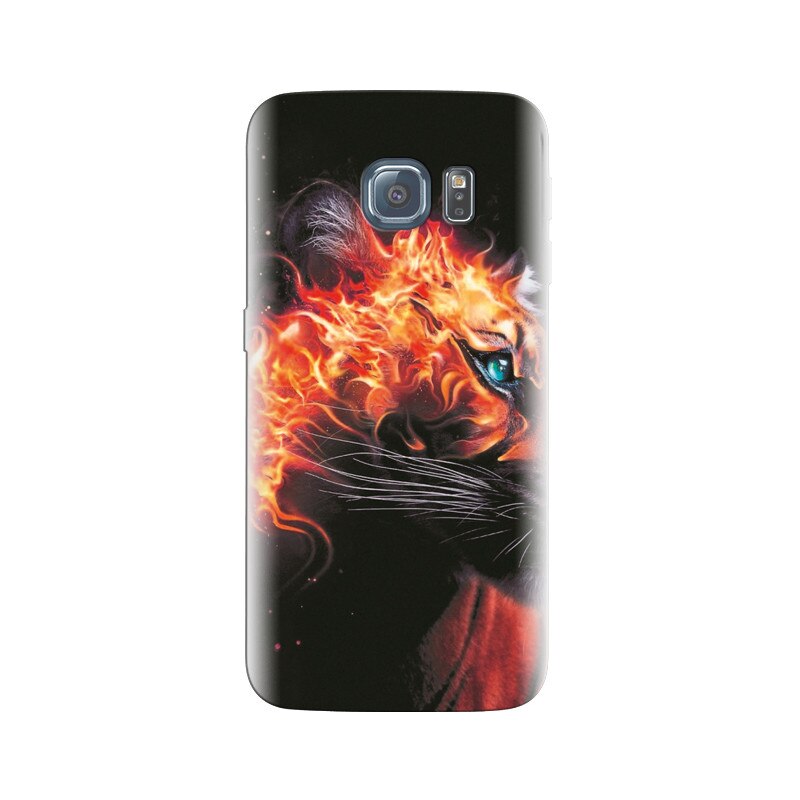Husa Samsung S7 Edge Burning Tiger Wild Animal Unseen Hqs