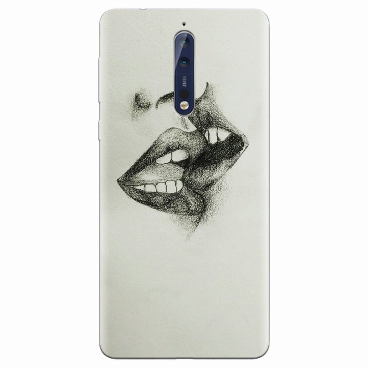 Силиконов кейс за Nokia 8, Kiss
