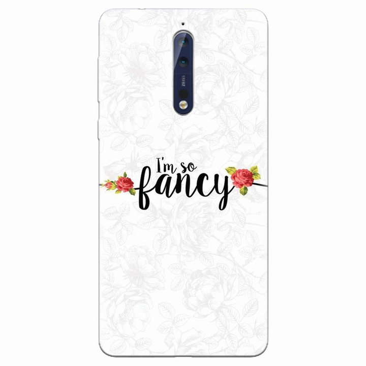 Силиконов кейс за Nokia 8, Im So Fancy Floral