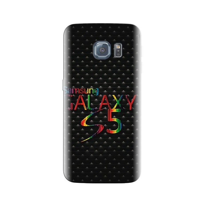 Калъф, съвместим с Samsung Galaxy S7 - Colorful Galaxy S модел, силикон