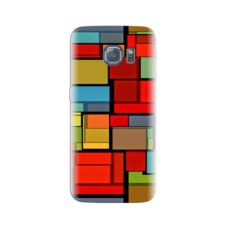 Husa Samsung S7 Edge Colorful Squares
