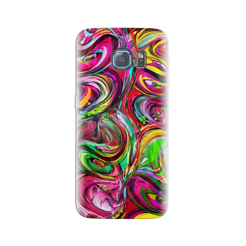 Husa Samsung S6 Colorful Swirls Water Colors