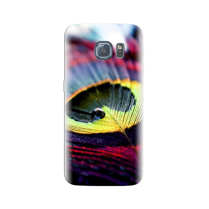 Husa Samsung S7 Edge Colorful Peacock Feather Macro