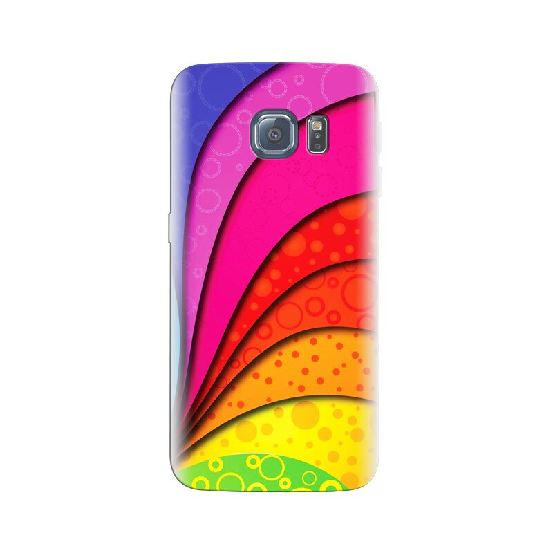 Husa Samsung S7 Edge Colorful Swirl Rainbow Dots