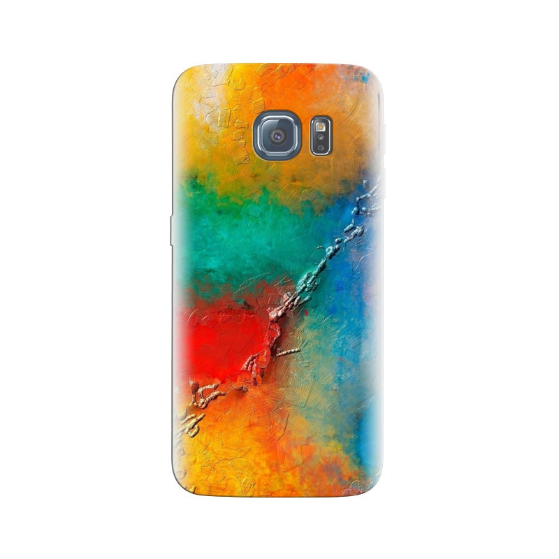 Husa Samsung S6 Edge Colorful Wall Paint Texture