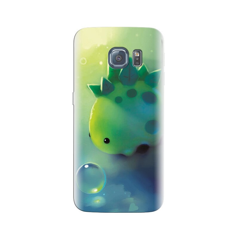 Husa Samsung S6 Edge Cute Art Of Green Dino Hqs