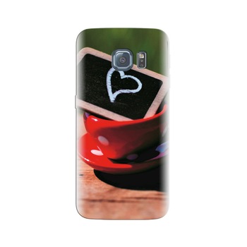 Husa Samsung S6 Edge Cup Heart Photos Husa Samsung S6 Edge Cup Heart Photos