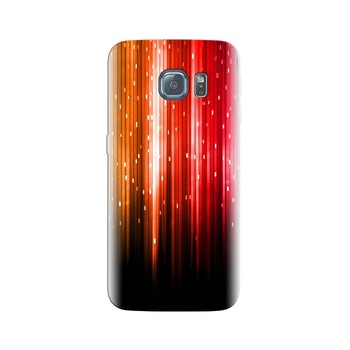 Husa Samsung S7 Color Lines Light Red Orange Husa Samsung S7 Color Lines Light Red Orange
