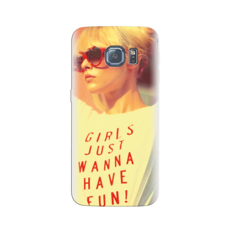 Husa Samsung S6 Edge Girls Just Wanna Have Fun T Shirt