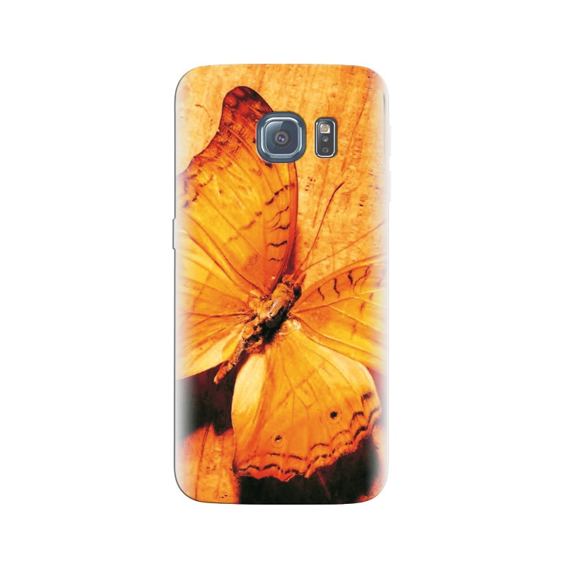 Husa Samsung S6 Edge Golden Butterfly Unique Photos