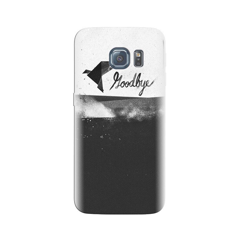 Husa Samsung S6 Goodbye Black And White Paper Bird