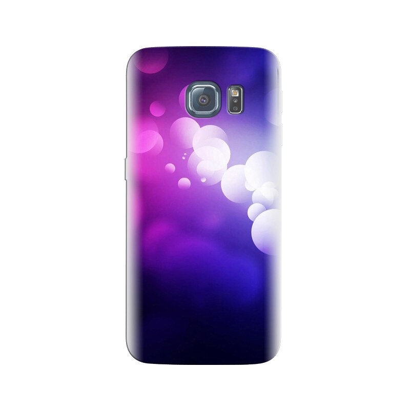 Husa Samsung S6 Edge Purple Abstract Bubbles