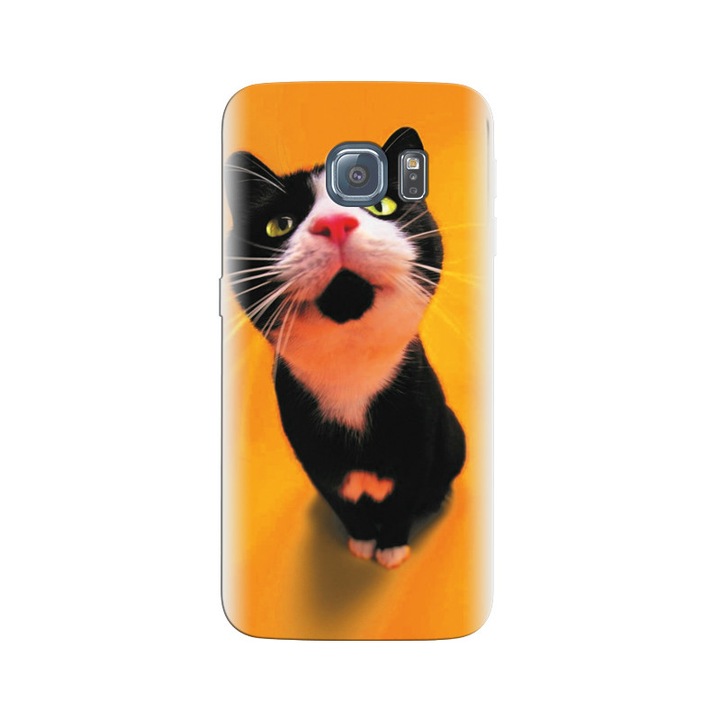 Силиконов калъф, съвместим със Samsung Galaxy S7 - модел Funny Cat Best High Quality Pictures