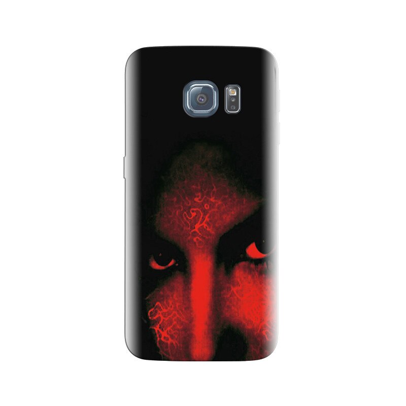 Husa Samsung S6 Edge Girl Face In Red And Black