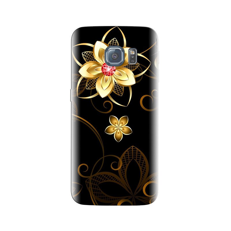 Husa Samsung S6 Edge Golden Flower