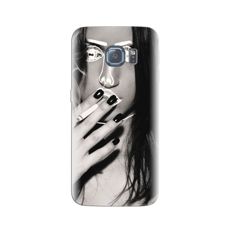 Husa Samsung S6 Hot Black Girl With Cigarate