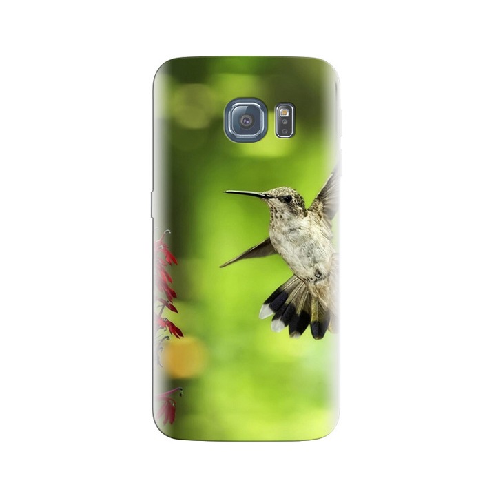 Силиконов калъф, съвместим с модел Samsung Galaxy S6 - Htc One Max Animal Hummingbird