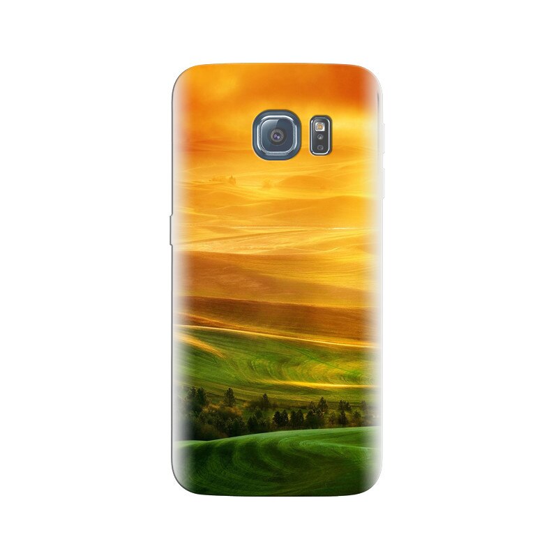 Husa Samsung S7 Htc One X Full Hd Green Fields Sunset